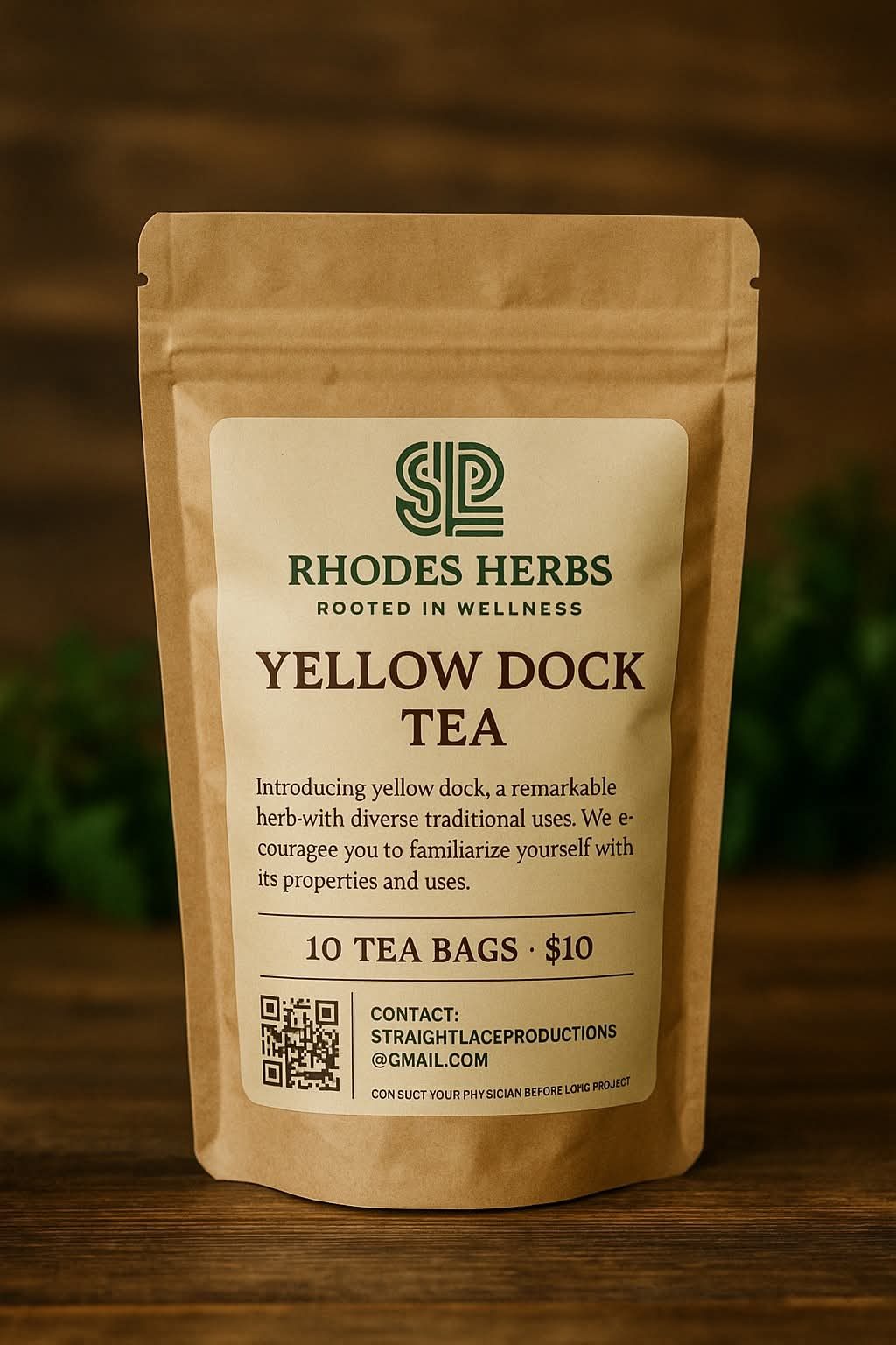 Rhodes Herbs Yellow Dock Tea pouch